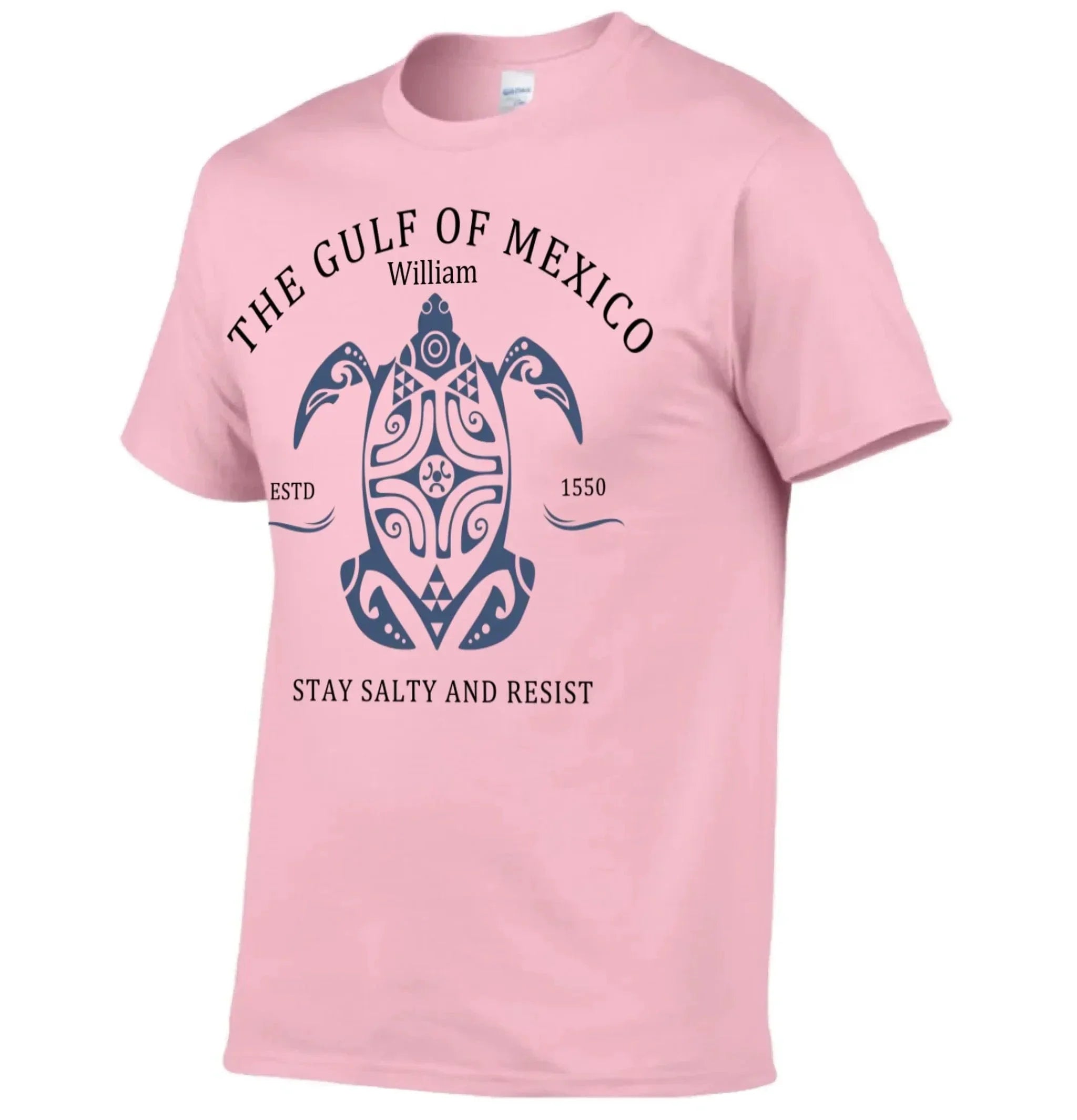 Custom Gulf of Mexico Printed Garments - Personalised Name Gulf of Mexico Themed Printed Trendy T-shirt - A Gift For Family,Friend,BFF - Joliny