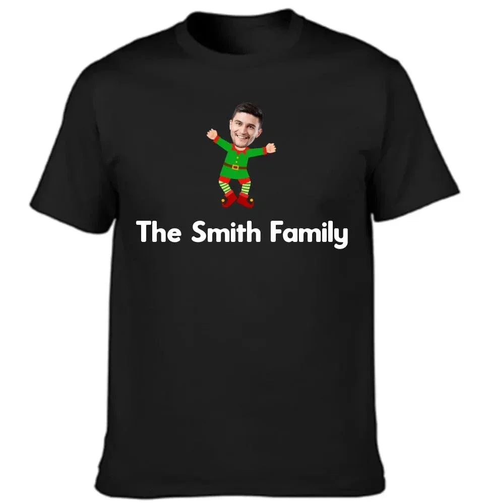 Customized Christmas Style Elf Costumes - Personalized Family Name And Photo Clothes - A Gift For Family,Team - Joliny
