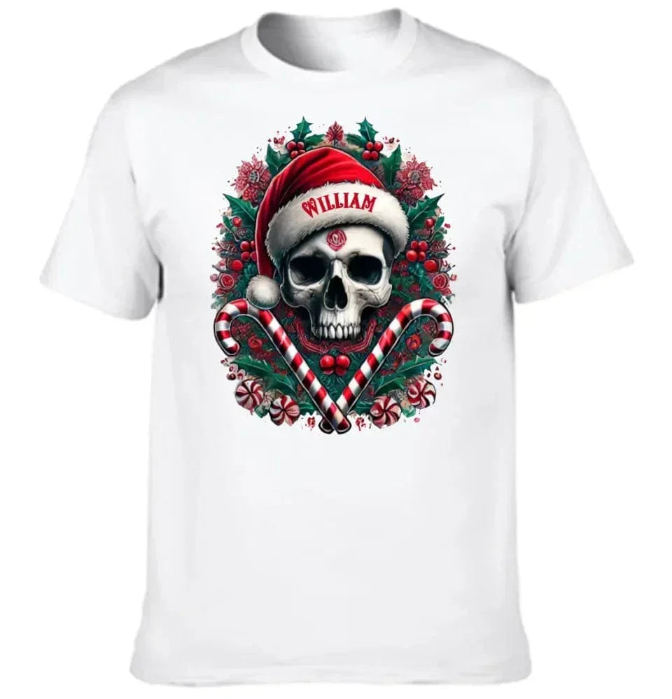 Customized Christmas Themed Skull Pattern Costumes - Personalized Name Christmas Costumes - A Gift For Yourself,Friend,Family,colleagues - Joliny
