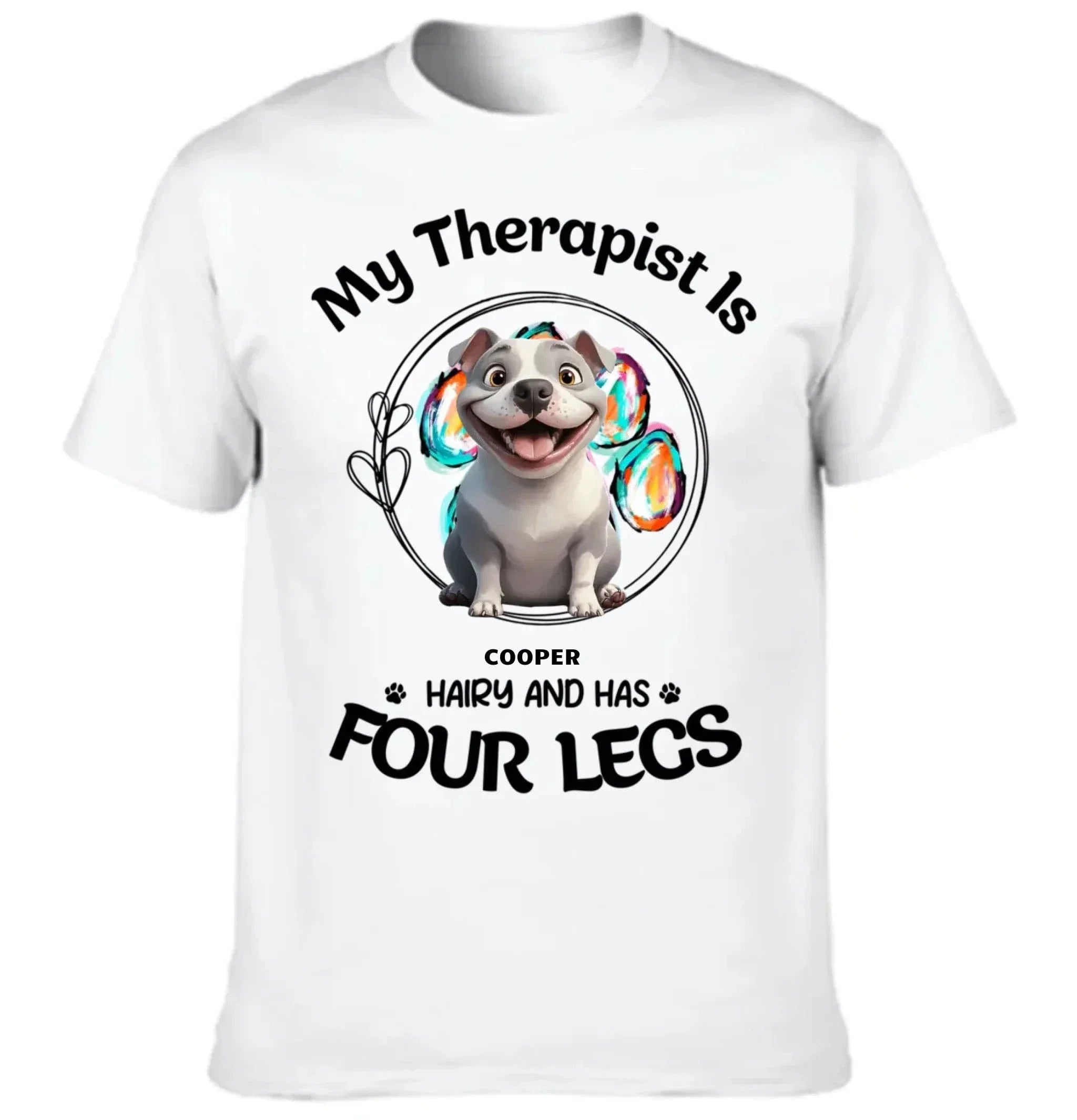 Customized Puppy Themed T-shirt - Personalized Puppy Pattern and Name Pet Memorial Clothes - A Gift For Dog Lovers,Dog Owners - Joliny