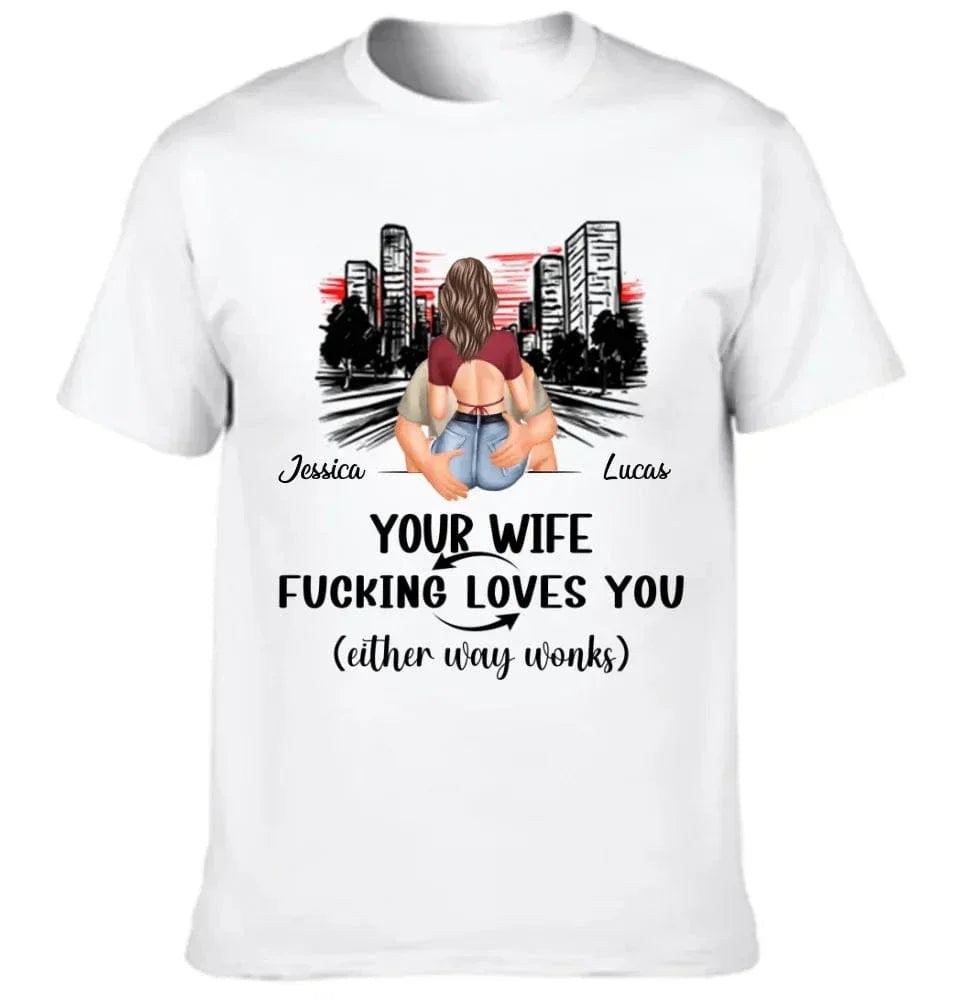 Customized Safe Driving Reminder T-shirt - Personalized Name and Character Safe Driving Themed Couple's Clothes - A Gift For Husband,Boyfriend - Joliny