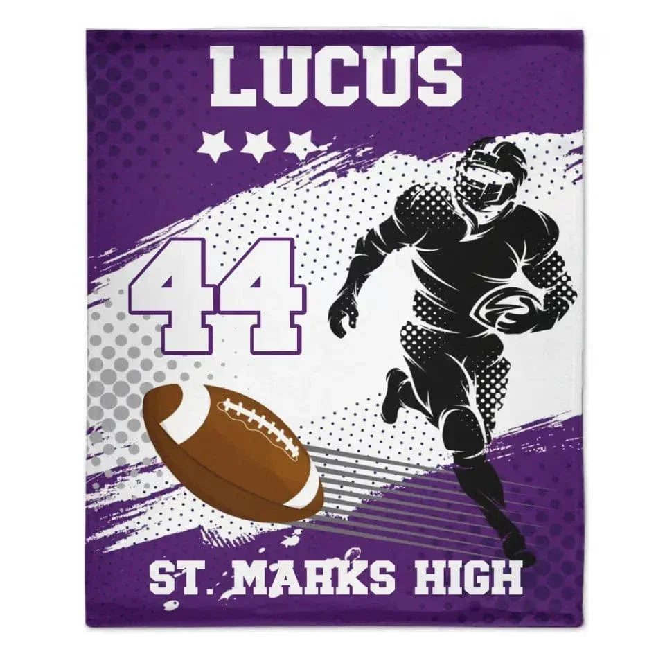 Team Sport - Personalised Football Blankets - Gift For The Football Players,Sports Enthusiasts - Joliny