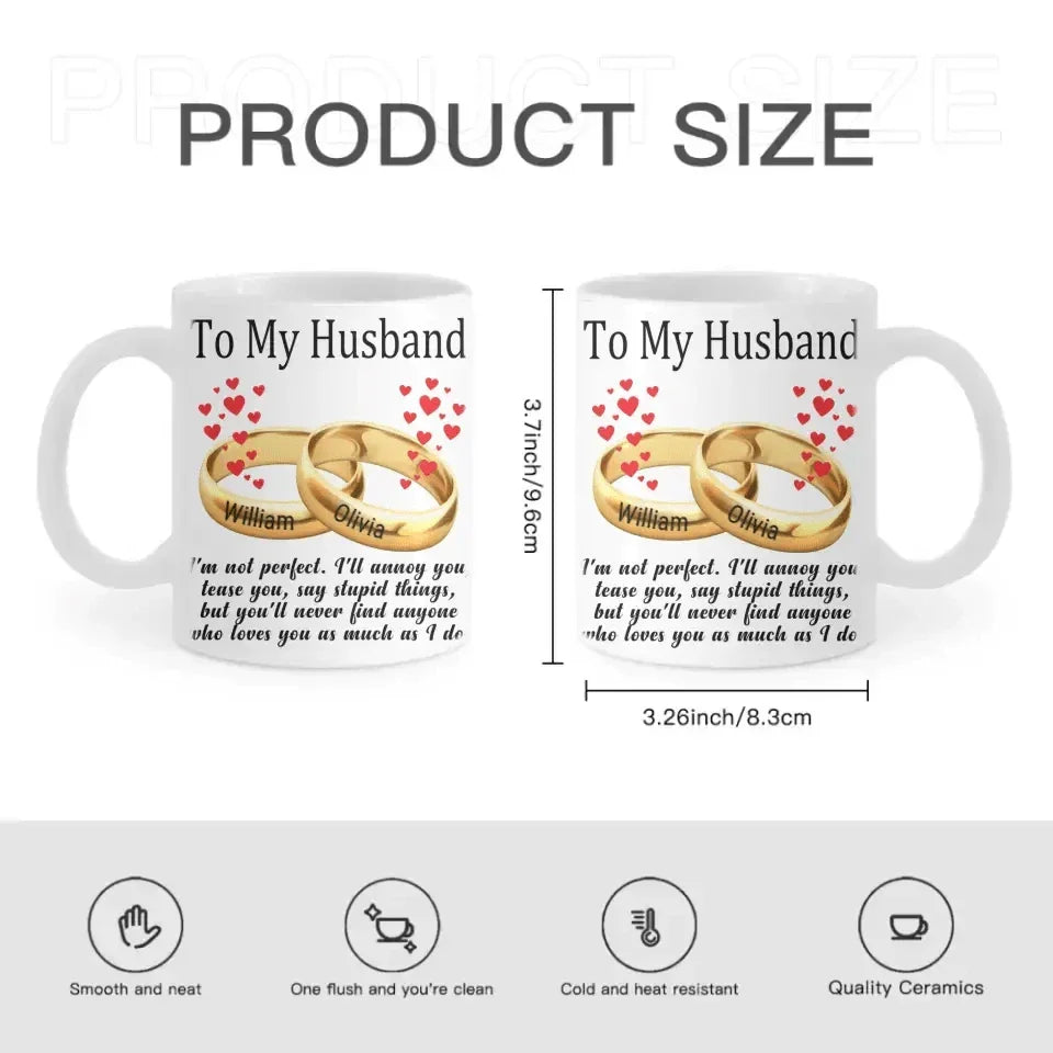 To My Husband/Wife - Personalized Mug - Joliny