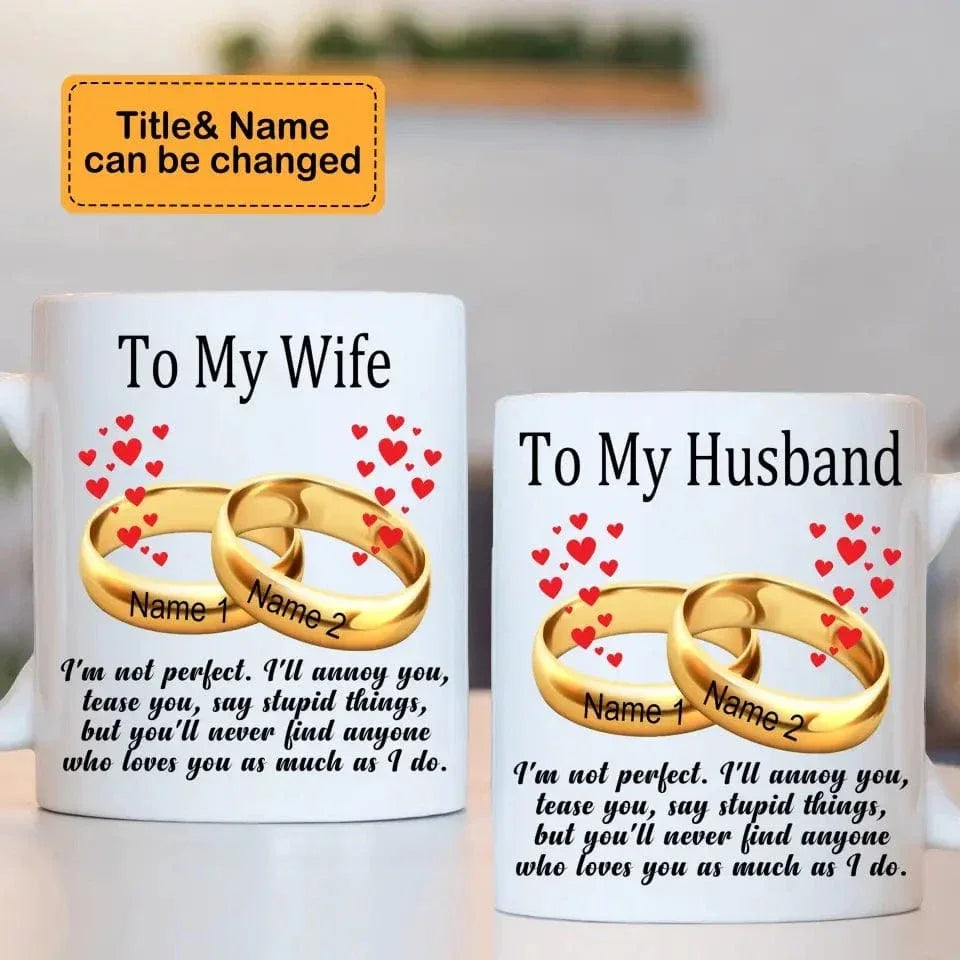 To My Husband/Wife - Personalized Mug - Joliny