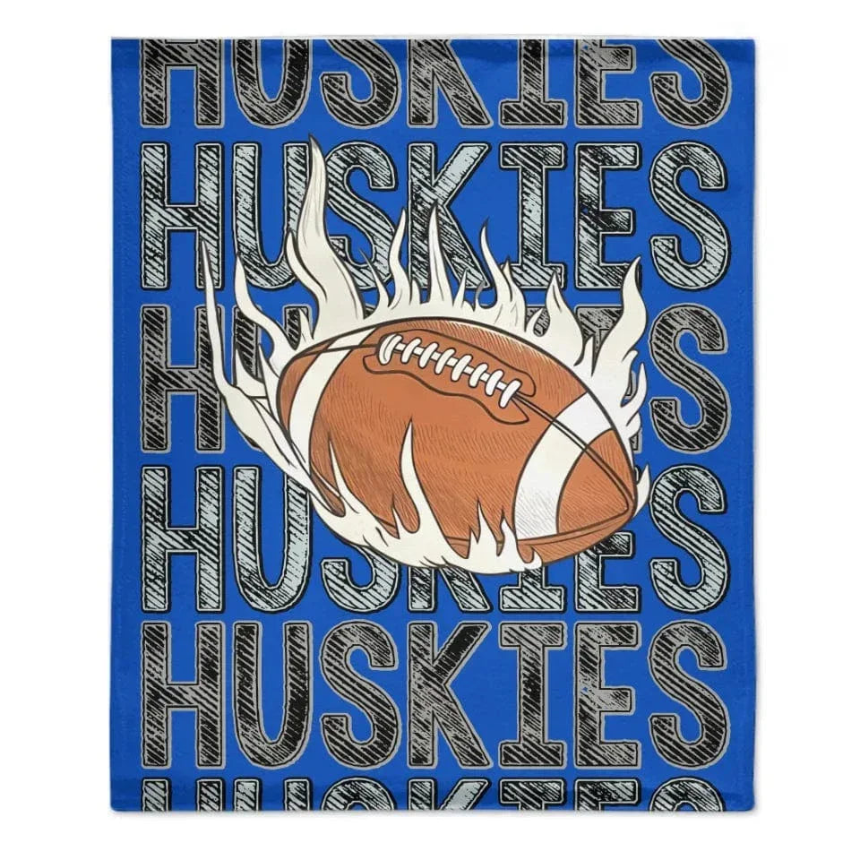 Touchdown Score - Personalized Name Custom Rugby Blanket - Gifts for Rugby Lovers - Joliny