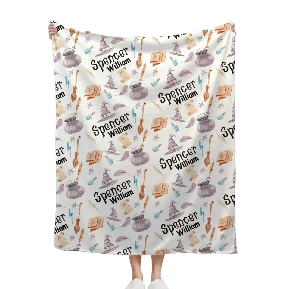 Wizard Magic Blanket With Name - Joliny
