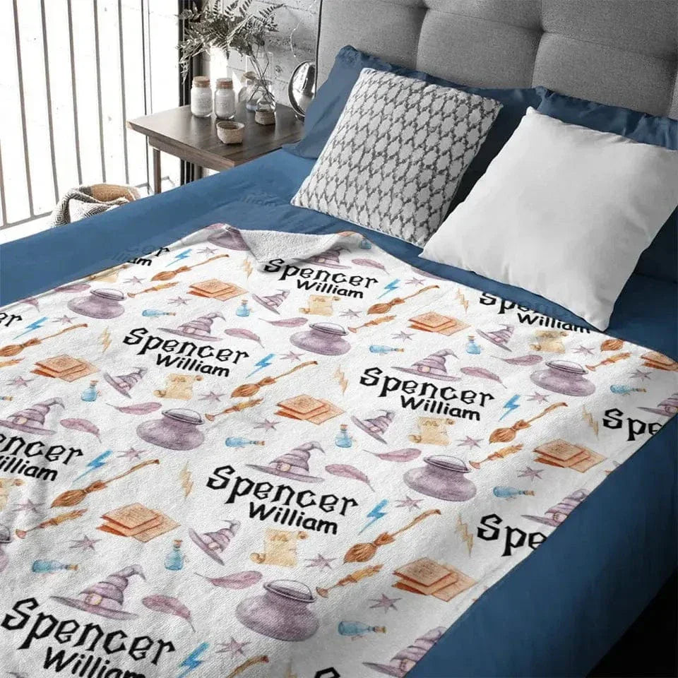 Wizard Magic Blanket With Name - Joliny