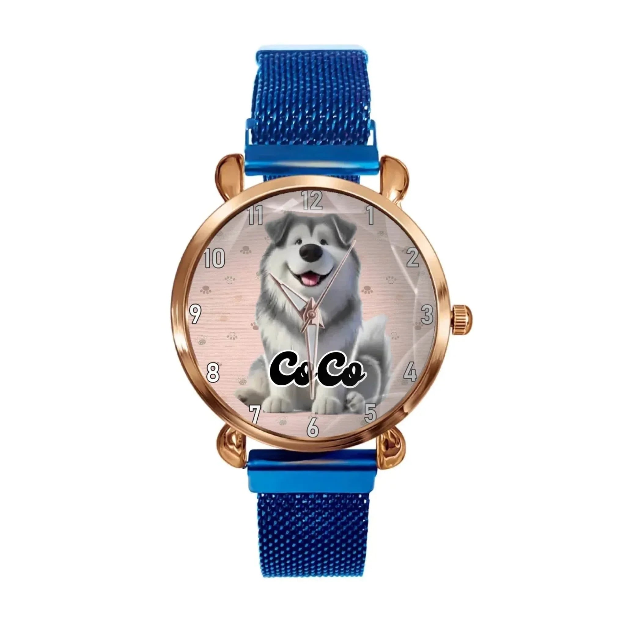 Customized Pet-Themed Watch – Personalized Timepiece with Your Pet’s Image & Name – A Perfect Gift for Pet Lovers - Joliny
