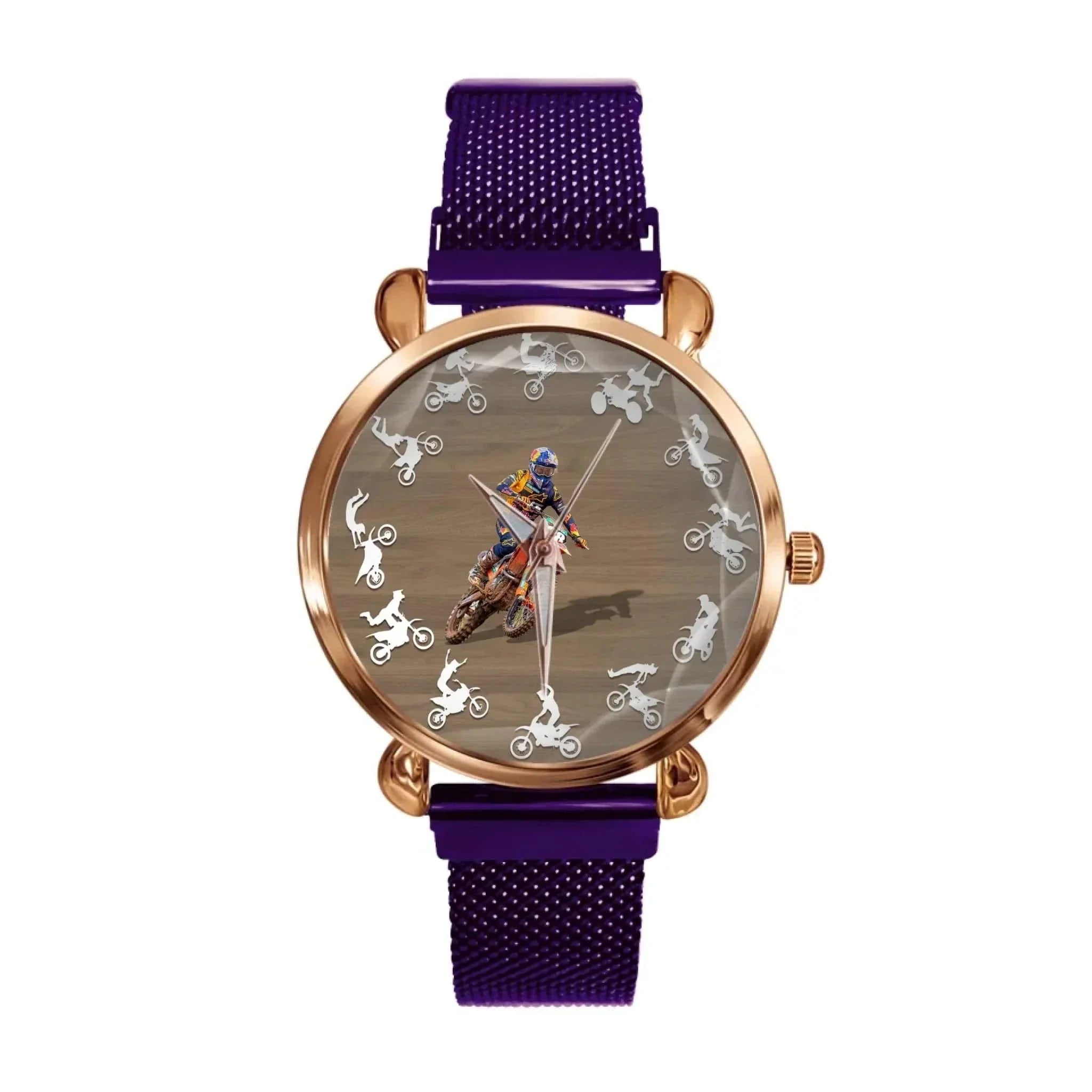 Customized Off-road Motorcycle Watch - Personalized Photo-themed Motorcycle Driver's Watch - A Gift For Friend,Motorcycle Lover - Joliny