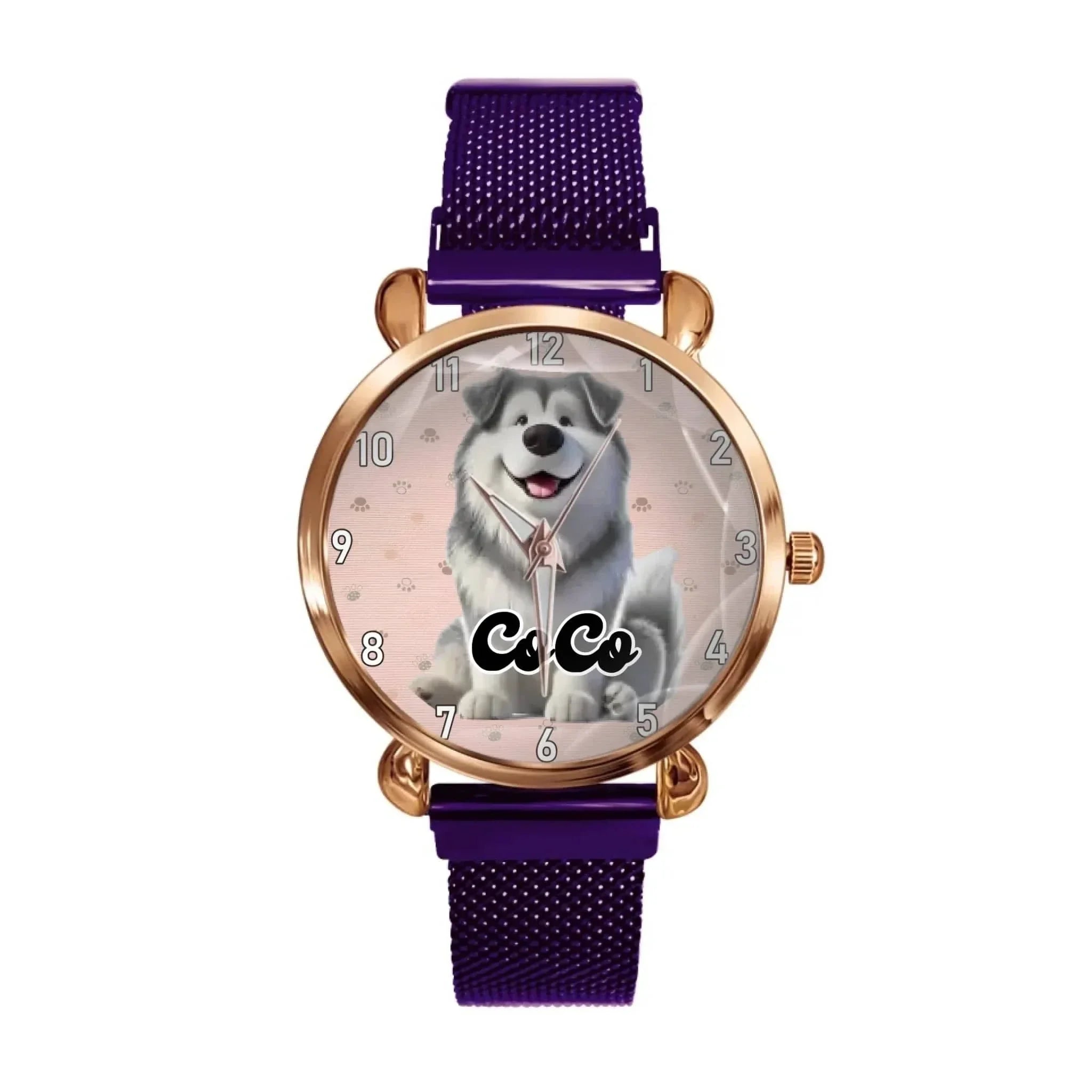 Customized Pet-Themed Watch – Personalized Timepiece with Your Pet’s Image & Name – A Perfect Gift for Pet Lovers - Joliny