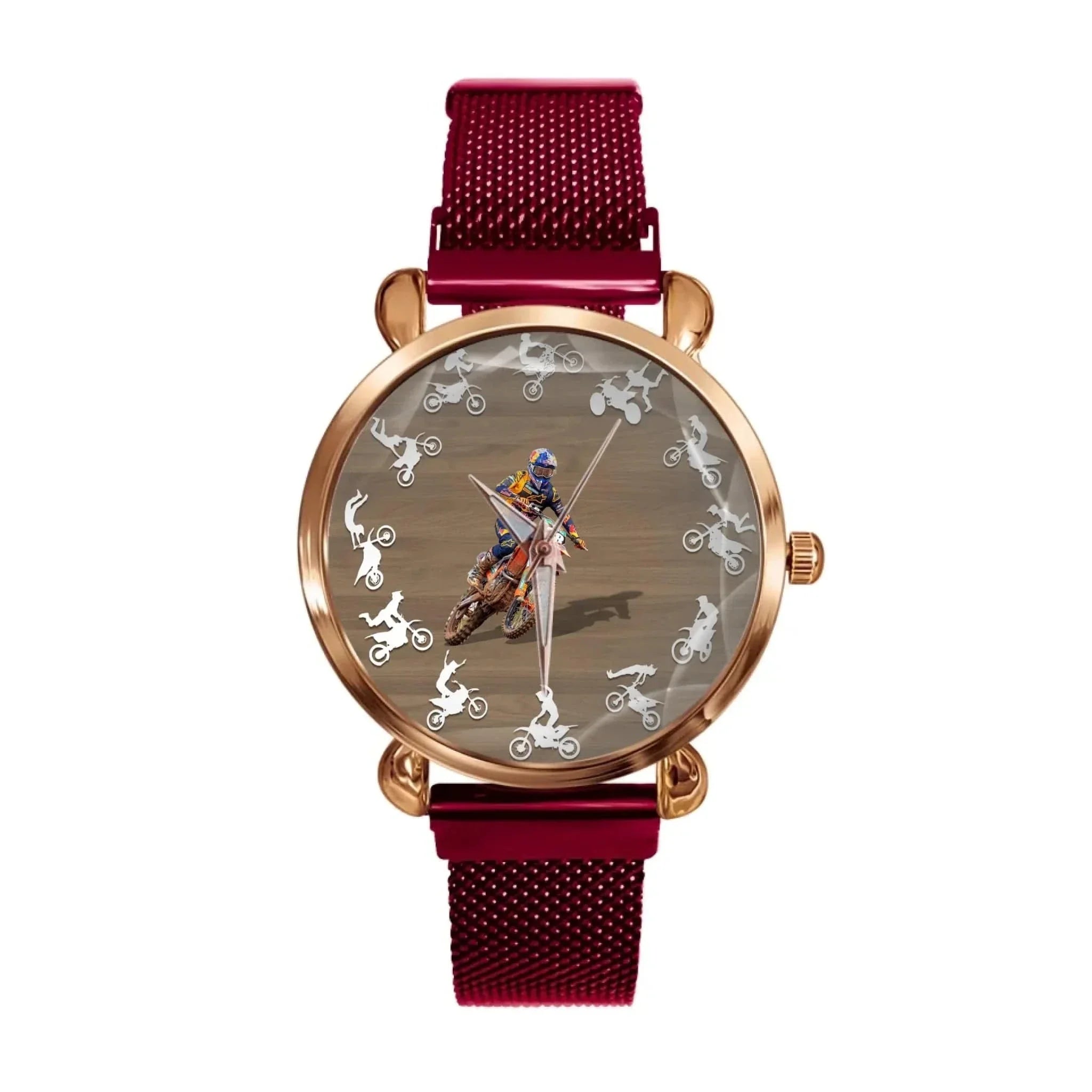 Customized Off-road Motorcycle Watch - Personalized Photo-themed Motorcycle Driver's Watch - A Gift For Friend,Motorcycle Lover - Joliny