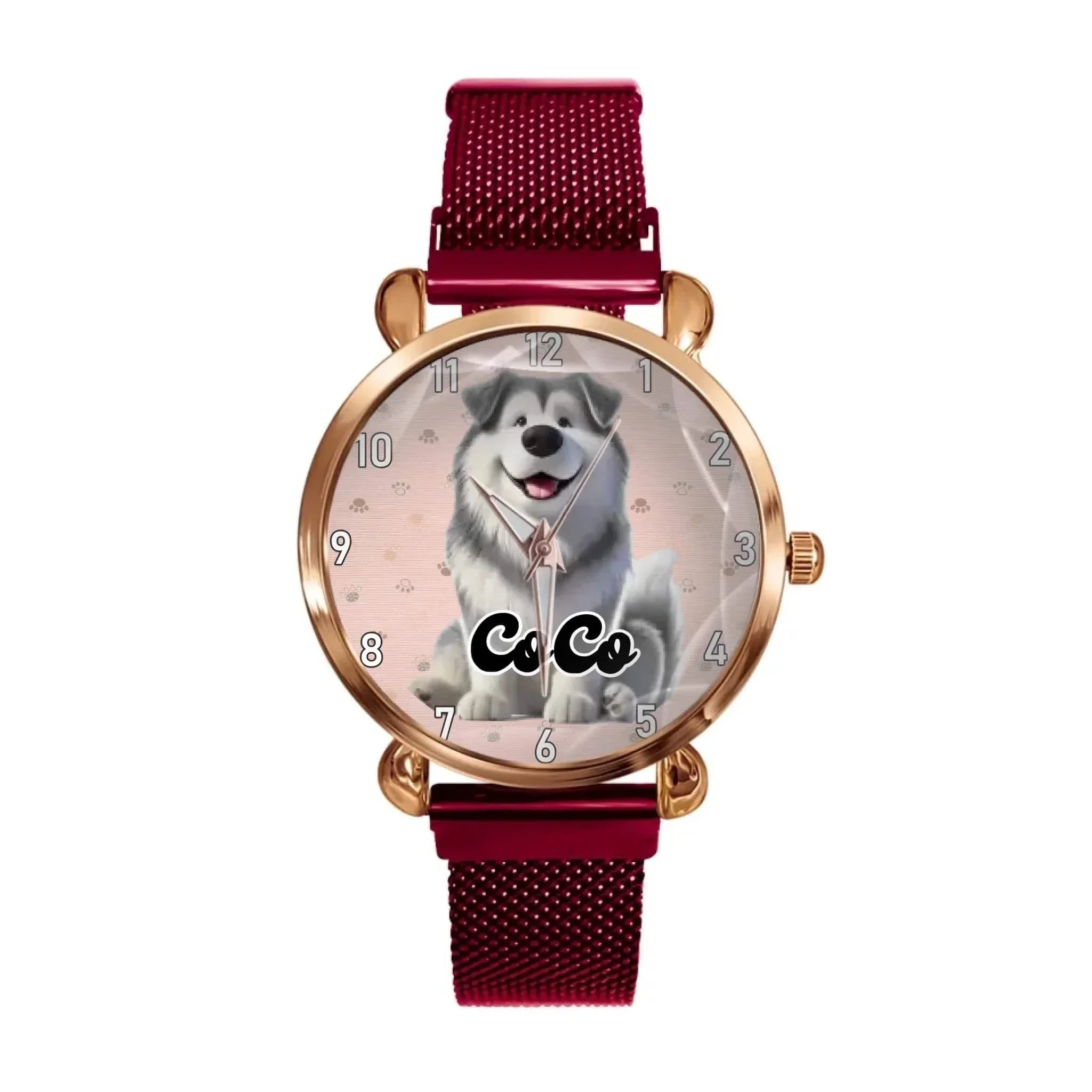Customized Pet-Themed Watch – Personalized Timepiece with Your Pet’s Image & Name – A Perfect Gift for Pet Lovers - Joliny