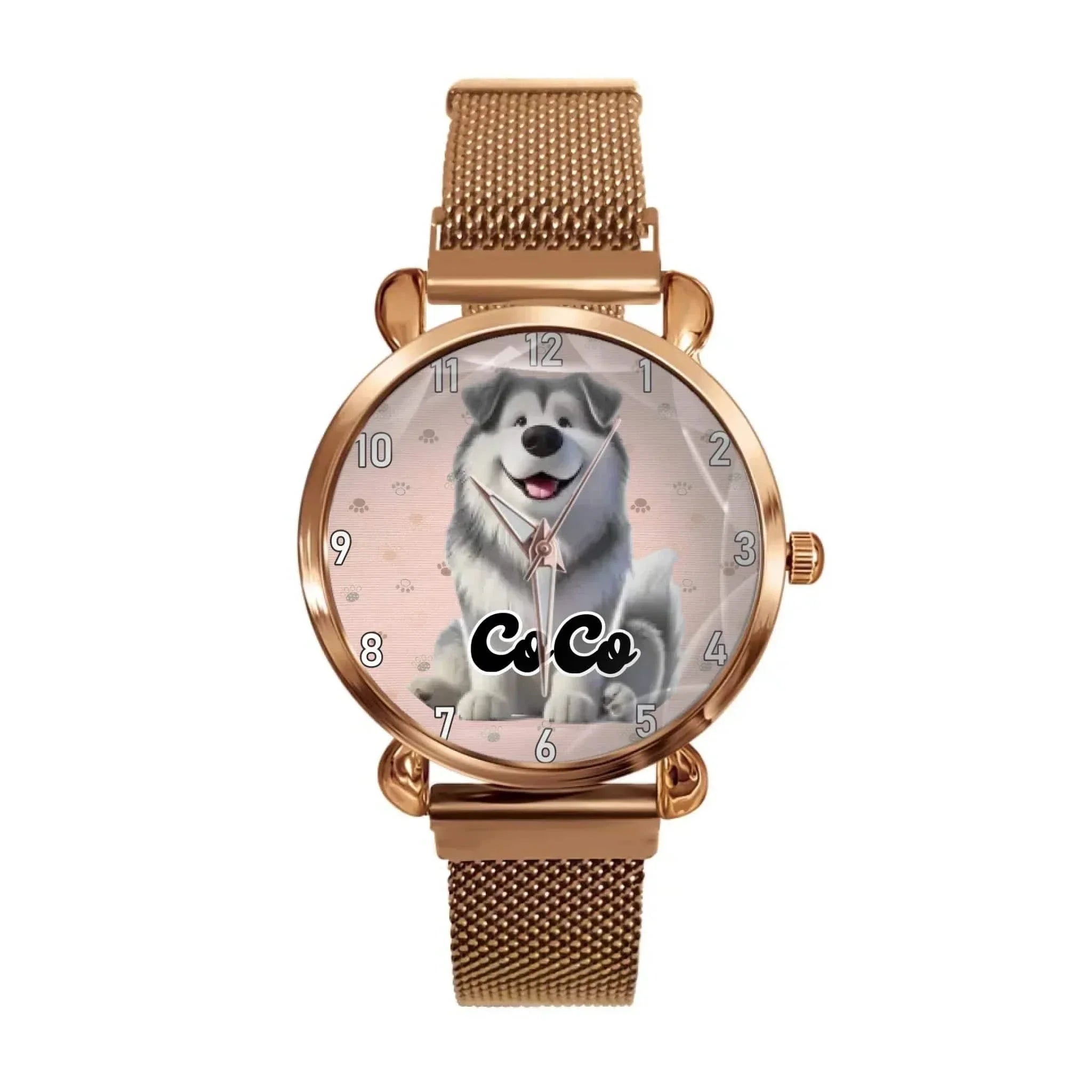 Customized Pet-Themed Watch – Personalized Timepiece with Your Pet’s Image & Name – A Perfect Gift for Pet Lovers - Joliny