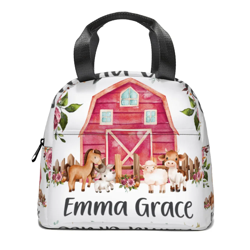 Flower Girl Farm Animal Name Custom Backpack. Back-to-School season Gift - Joliny