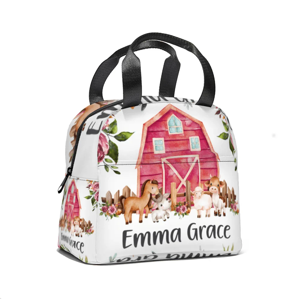 Flower Girl Farm Animal Name Custom Backpack. Back-to-School season Gift - Joliny