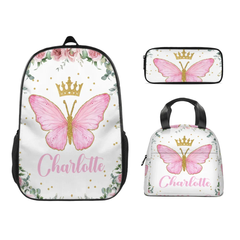 Personalized Custom Baby Girl Backpack - Baby Girl Name Butterfly Receiving Backpack - Joliny