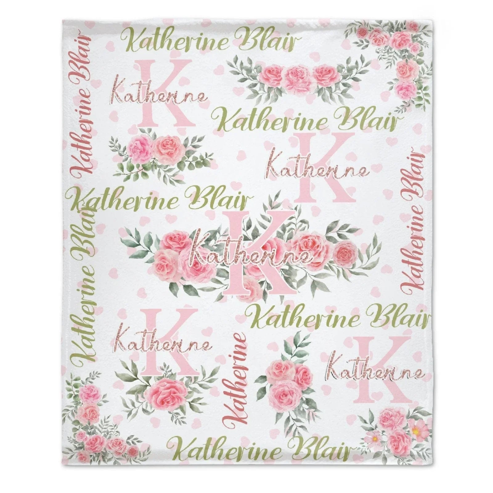 Personalized Baby Blankets for Girls with Name, Custom Baby Blanket - Joliny