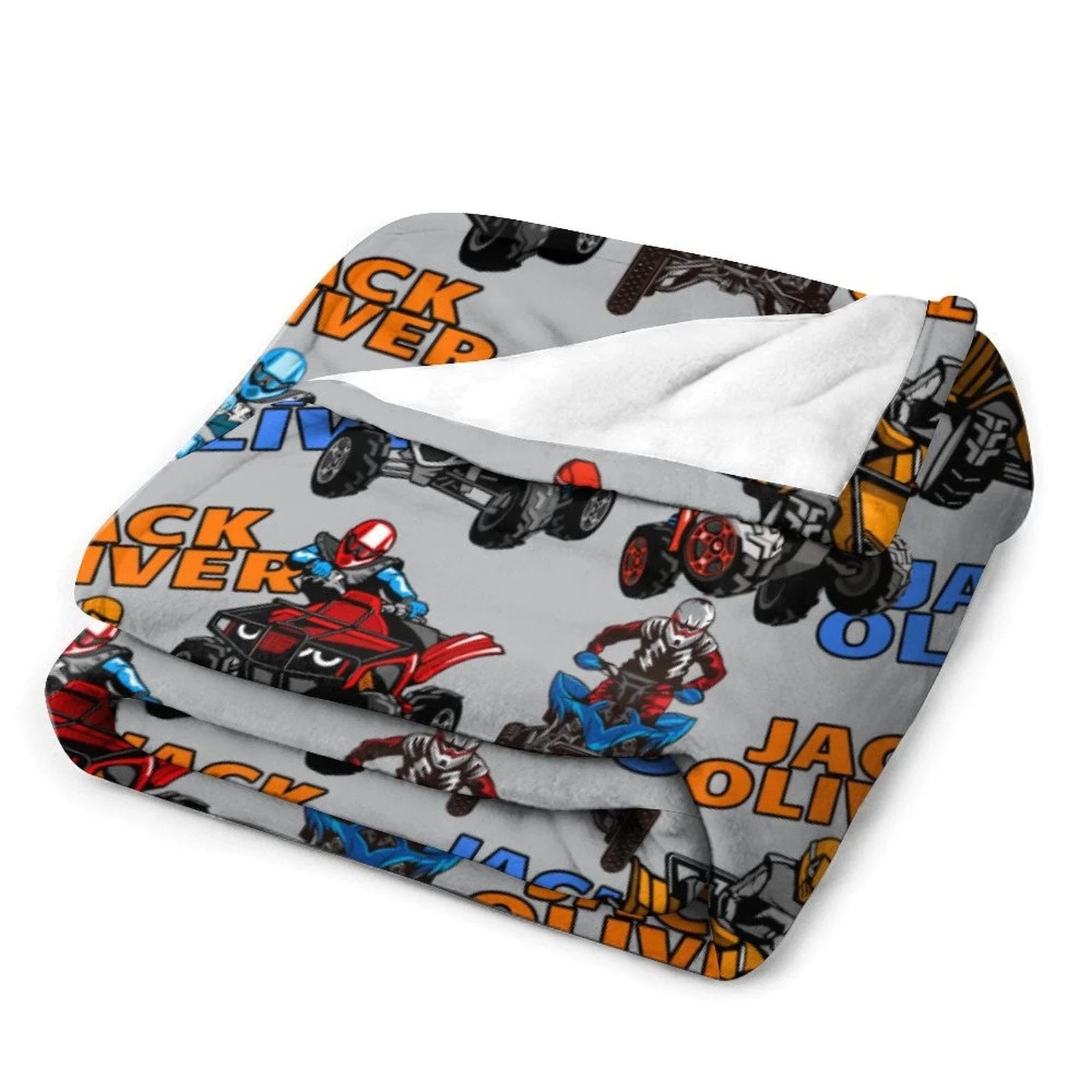 Personalized Quad Bike Blanket With Baby Name - Joliny