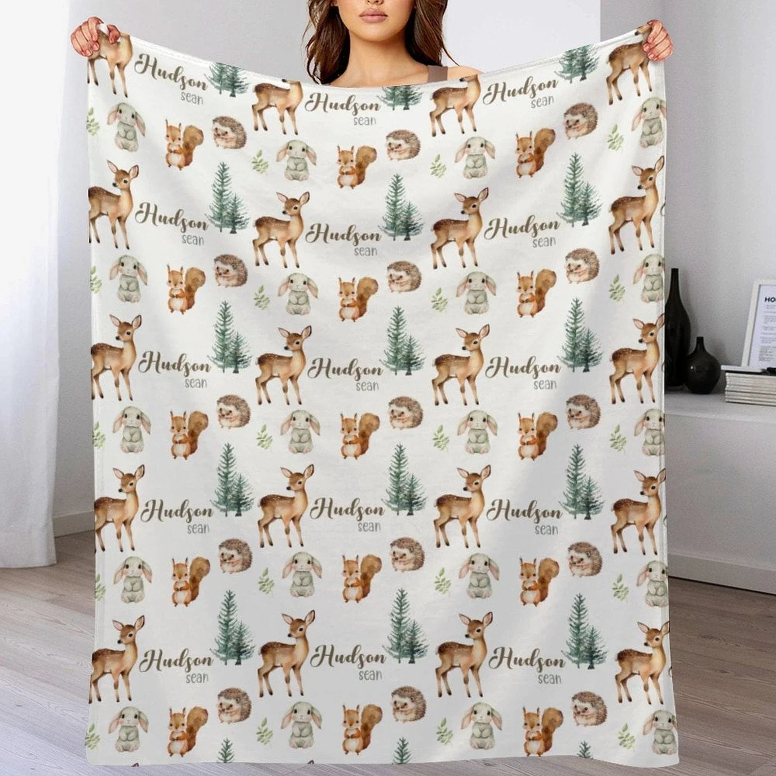 Personalized Woodland Animal Baby Name Custom - Joliny