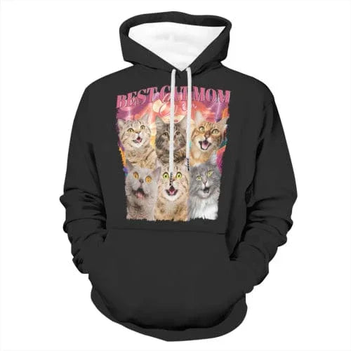Custom Photo Best Cat Dad Ever - Dog & Cat Personalized Custom Unisex Hoodie - Joliny