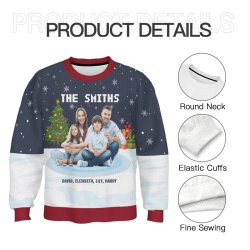 Custom Photo Best Family Ever - Family Personalized Custom Ugly Sweatshirt - Joliny
