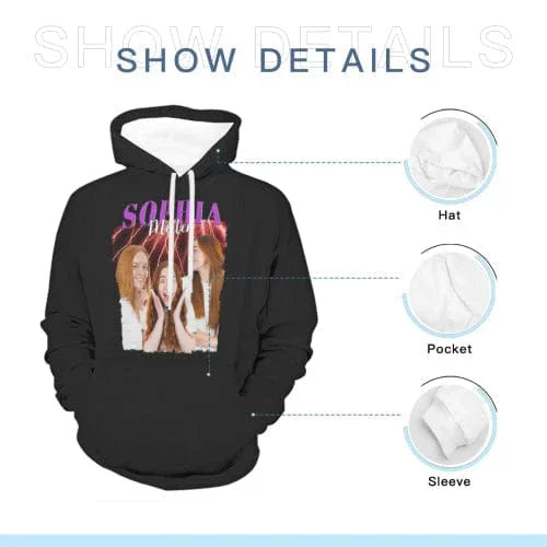 Custom Photo Positive Vibes Positive Life - Family Personalized Custom Hoodie - Joliny