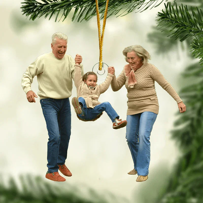 Custom Photo There’s No Place Like Home For The Holidays - Custom Ornament - Christmas Gift For Family Members - Joliny