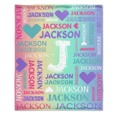 Free shipping✈️Ombre Color Personalized Blanket With Name