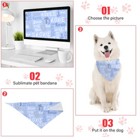 Personalized Pet Scarf With Custom Name, Pet Name Logo Scarf - Joliny