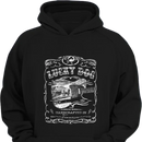 Lucky Dog Custom Guitar Eagle Label Black T-Shirt