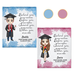 Free shipping✈️Class Of 2024 Graduation Custom Blanket