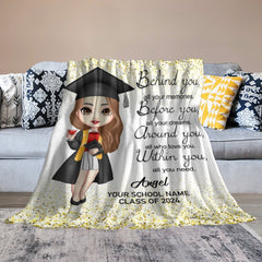 Free shipping✈️Class of 2024 Graduation Custom Blanket-Graduation Gift