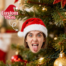 Custom Photo Personalized Head Acrylic Christmas Ornament Personalized Holiday Gift