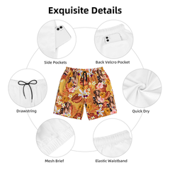 Custom Human Photo Summer Tropical Beach Short For Men