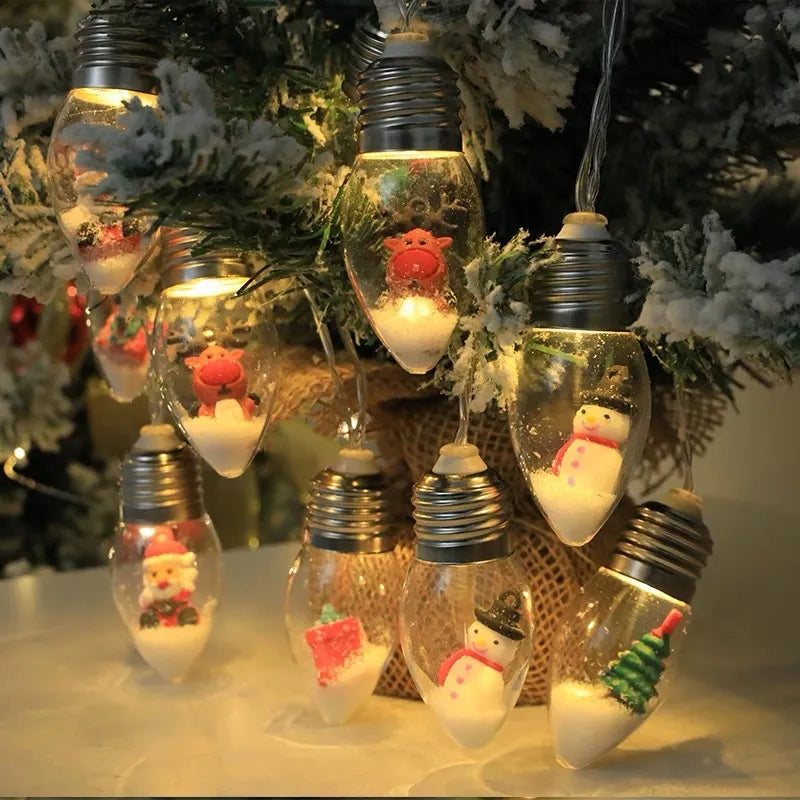 Christmas Vintage Decor String Light Led Bulbs String Lights