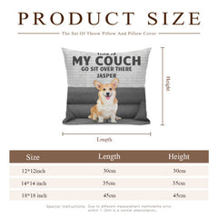 Custom Photo Personalized Pillow - This Is My Couch - Gift For Pet Lovers