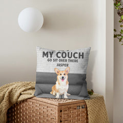 Custom Photo Personalized Pillow - This Is My Couch - Gift For Pet Lovers