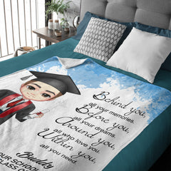 Free shipping✈️Class Of 2024 Graduation Custom Blanket