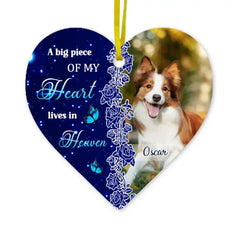 The hardest farewell - personalized custom heart-shaped acrylic Christmas ornaments