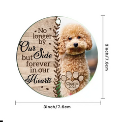 Personalized Custom Photo Memorial Ornament For Pet Owners- No Longer By Our Side