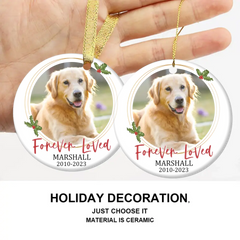 Personalized Memorial Custom Photo Ornaments - Forever Loved