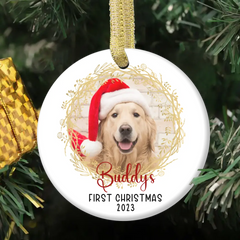 Personalized Christmas Custom Photo Ornaments for Pet Lovers - First Christmas