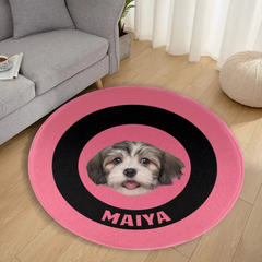 Personalized Cartoon Pet Portrait Rug, Animals, Dog, Cat - Custom Home Decor Rugs - Pet lovers Christmas gift