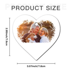 Couple Gift Together Since Heart Shape Acrylic Ornament