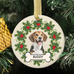 Custom Photo Dog Cat Ceramic Ornament