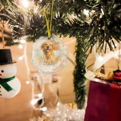 Custom Pet Photo Personalized Memorial Christmas Ornament for Pet Owners - If Love Alone Could Have Kept You Here You Would Have Lived Forever