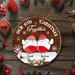 Couple - Our Christmas Together Custom Acrylic Ornament