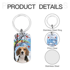 Memorial Personalized Pet Photo Keychain - Until I See You Again