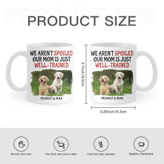 Personalized Custom Coffee Mug For Pet Owner - Well Trained Mom Photo