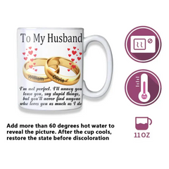 To My Husband/Wife - Personalized Color Changing Mug